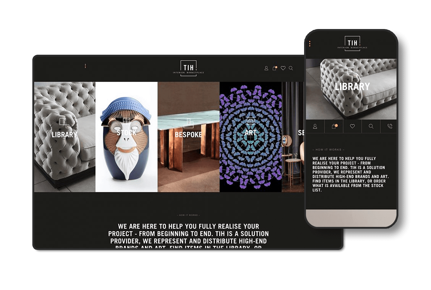 The Interior House Shopify Website
