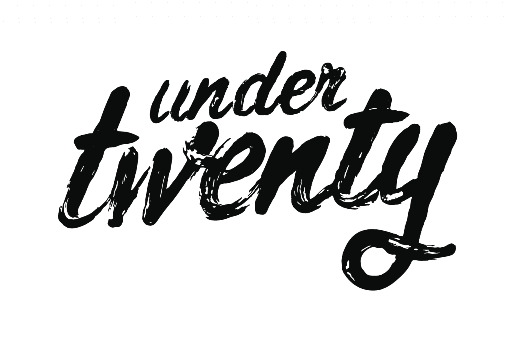 Hand-lettered Logo Design for Under Twenty Beer