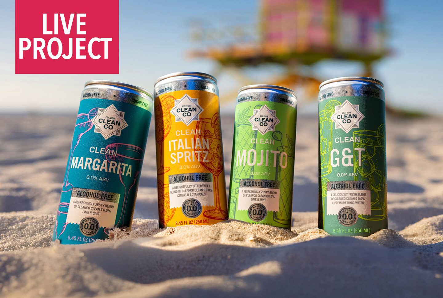 CleanCo, New 'Ready to Drink Cocktails' Packaging Design